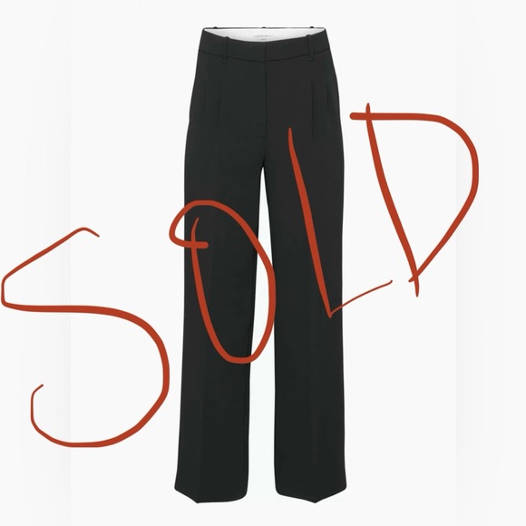 Aritzia Effortless Pants Black - Picture 1 of 4